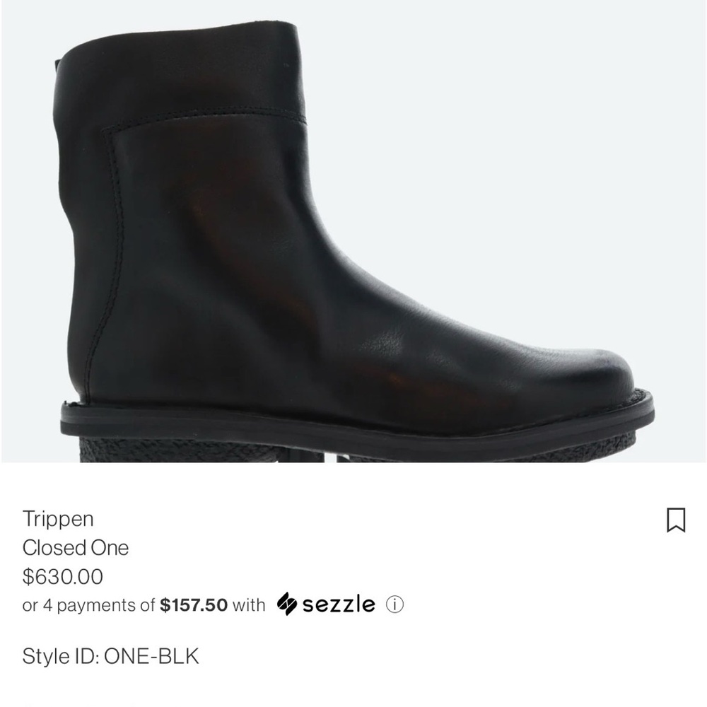 Tripp NYC Black Leather Men's Boots